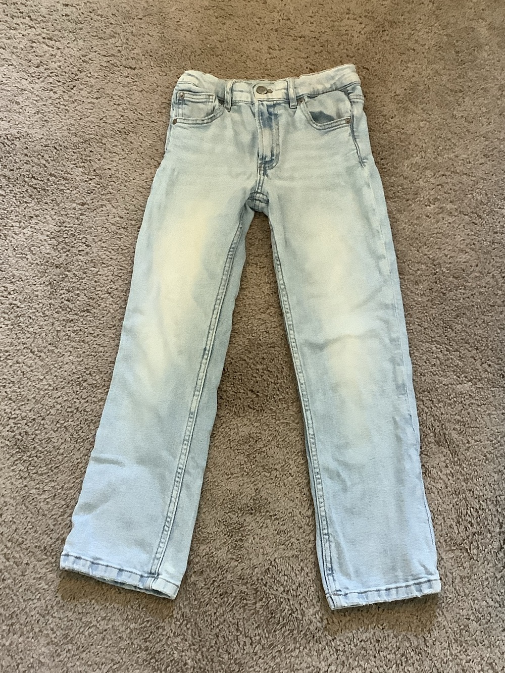 Zara Girls Light Wash High-Rise Jeans